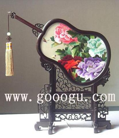 高檔牡丹雙面繡， 雙面繡精品 ，蘇繡精品