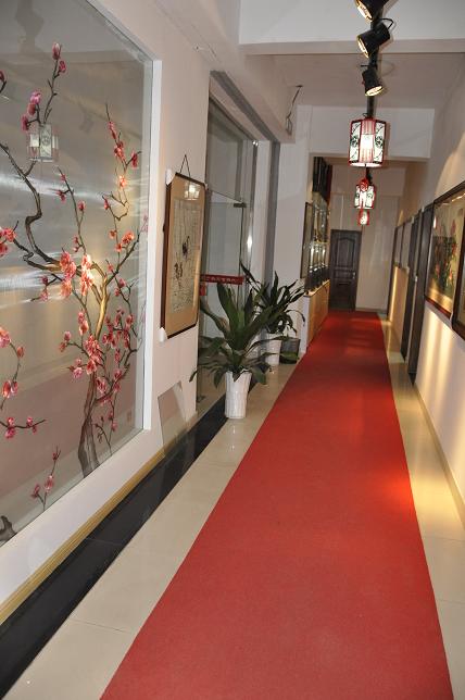 嬌古蘇繡藝術(shù)長廊，蘇州嬌古蘇繡展廳局部圖
