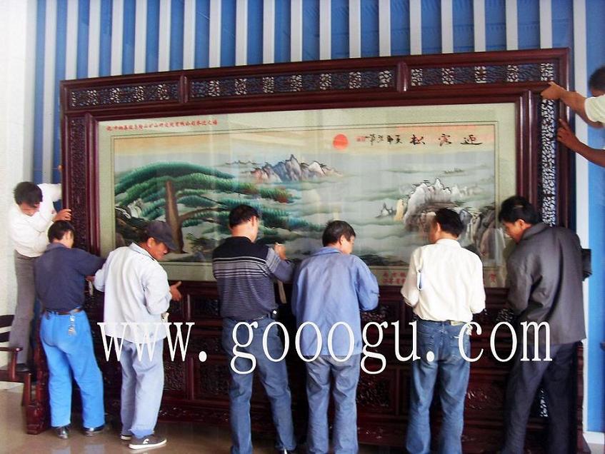 雙面繡屏風(fēng)，刺繡屏風(fēng)，落地屏風(fēng)